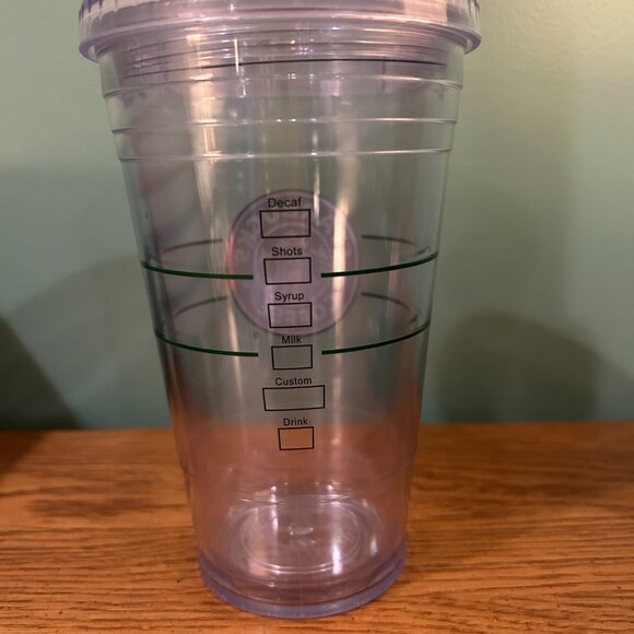 STARBUCKS 16 OZ CLEAR CUP ORIGINAL LOGO - Picture 3 of 5